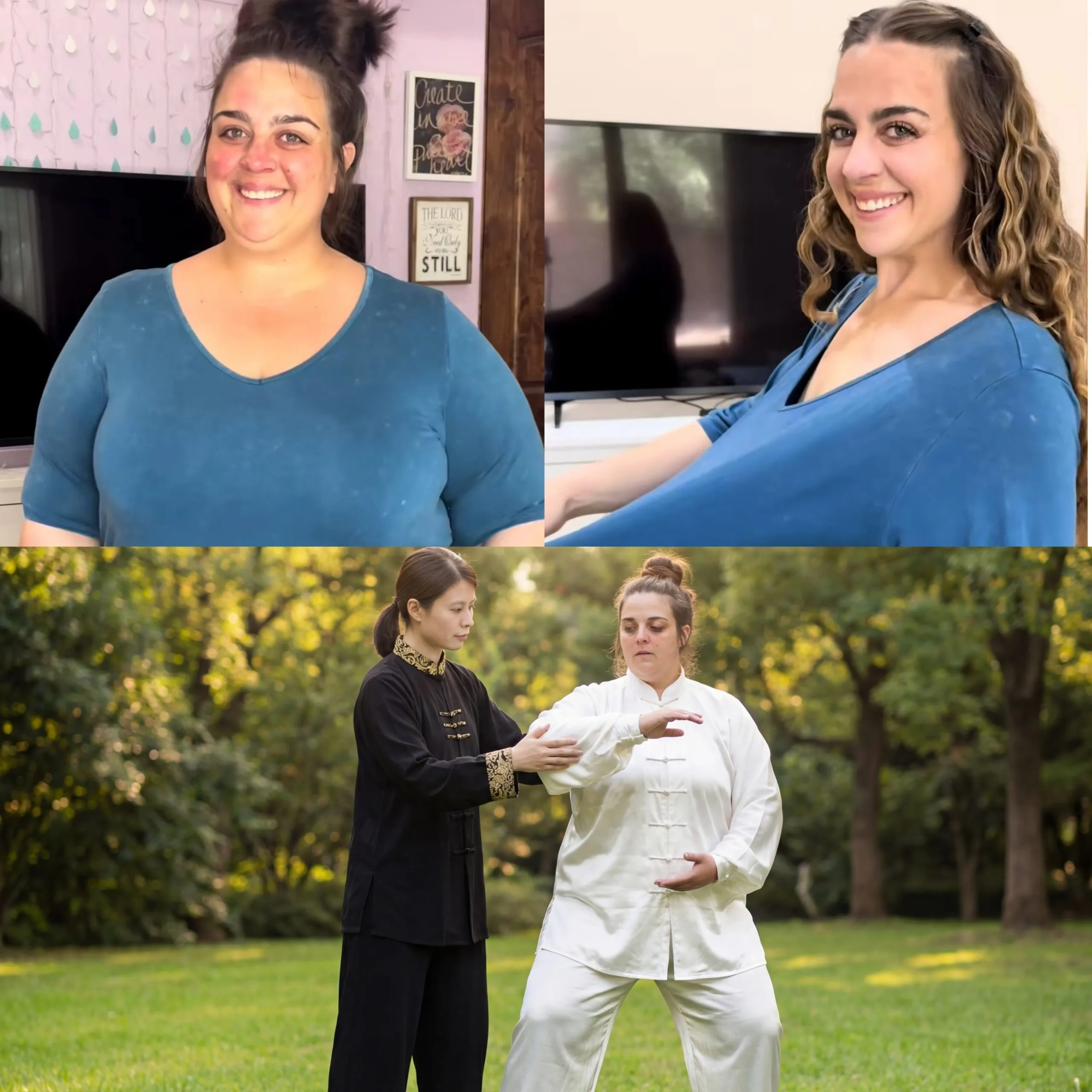 Emma practicing Tai Chi